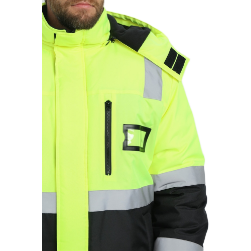 Костюм зимний сигнальный ProfLineSpecialist (тк.Оксфорд PU) брюки, желтый/черный Костюм зимний сигнальный ProfLineSpecialist (тк.Оксфорд PU) брюки, желтый/черный