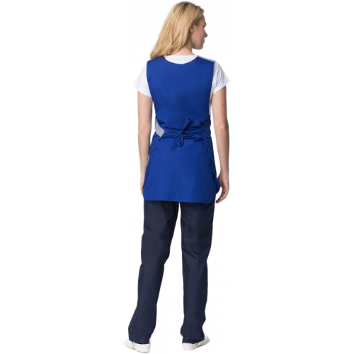 Фартук-сарафан Утро (тк.ТиСи), васильковый/полоска Фартук-сарафан Утро (тк.ТиСи), васильковый/полоска