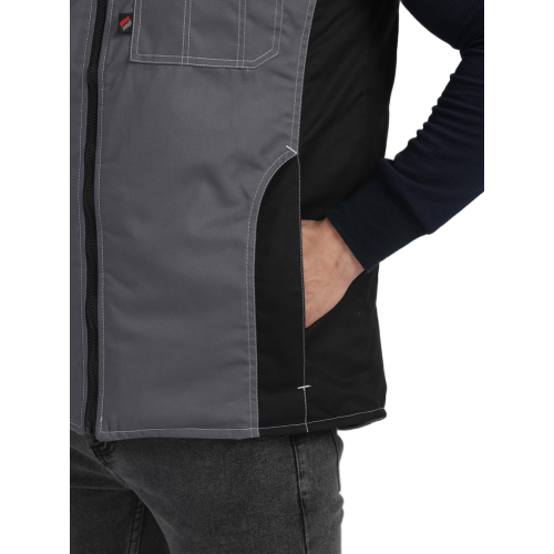 Жилет утепленный Вектрон СОП (тк.Смесовая,240), серый/черный/красный Жилет утепленный Вектрон СОП (тк.Смесовая,240), серый/черный/красный