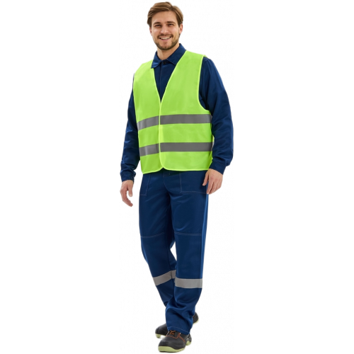 Жилет сигнальный ProfLineBase (тк.Полиэфир,60), желтый Жилет сигнальный ProfLineBase (тк.Полиэфир,60), желтый