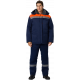 Костюм зимний Труженик-Ультра-2 (тк.Смесовая,210) п/к, т.синий/оранжевый