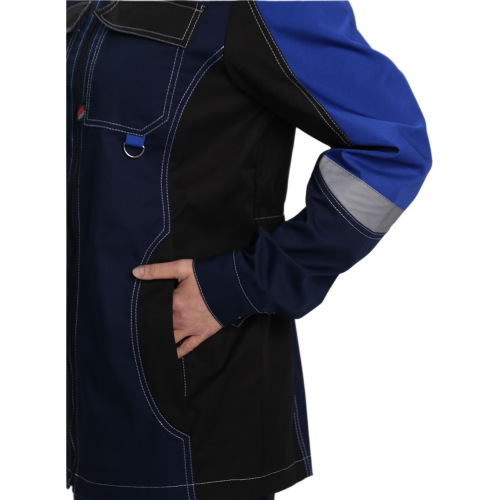 Костюм женский Вектрон-1 (тк.Смесовая,240) брюки, т.синий/васильковый/черный Костюм женский Вектрон-1 (тк.Смесовая,240) брюки, т.синий/васильковый/черный