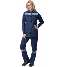 Костюм женский Весна-2 СОП NEW (тк.Смесовая,210) п/к, т.синий/васильковый Костюм женский Весна-2 СОП NEW (тк.Смесовая,210) п/к, т.синий/васильковый