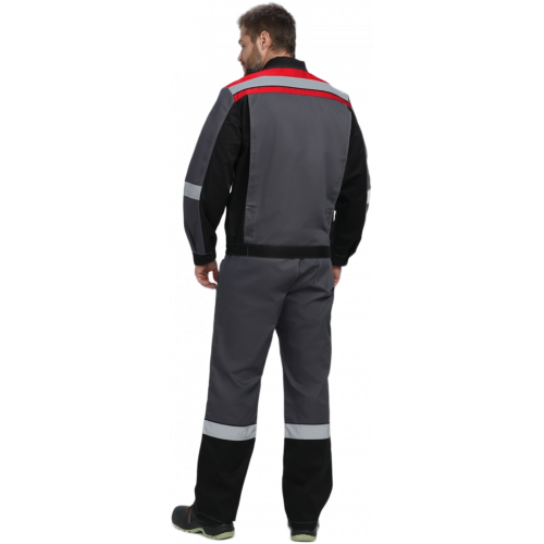 Костюм Виват-1 Премиум IMP (тк.Смесовая,240) брюки, т.серый/черный/красный Костюм Виват-1 Премиум IMP (тк.Смесовая,240) брюки, т.серый/черный/красный