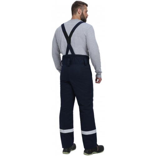 Костюм сварщика зимний Велд-СОП 1 кл.защиты (тк.Хлопок ОП,350) брюки, т.синий/красный