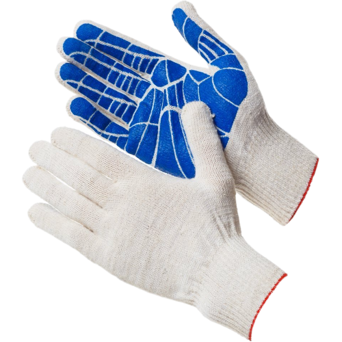 Перчатки ХБ с ПВХ 10/6 Вулкан Перчатки ХБ с ПВХ 10/6 Вулкан