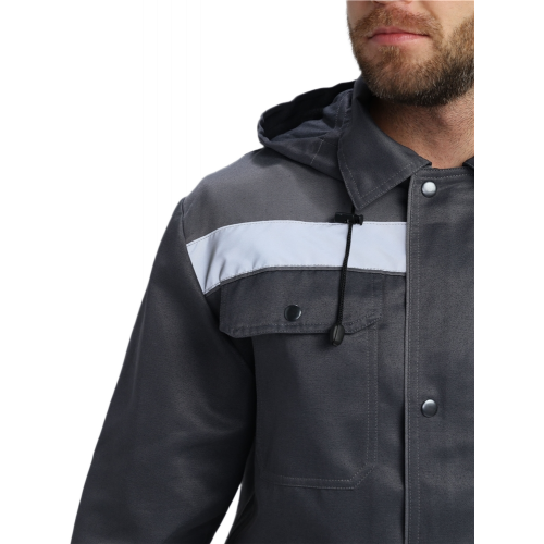 Костюм Нейч-2 СОП с капюшоном (тк.Смесовая,210) п/к, т.серый/св.серый Костюм Нейч-2 СОП с капюшоном (тк.Смесовая,210) п/к, т.серый/св.серый