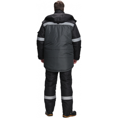 Костюм зимний Беркут СОП CH (тк.Таслан) п/к, черный/т.серый