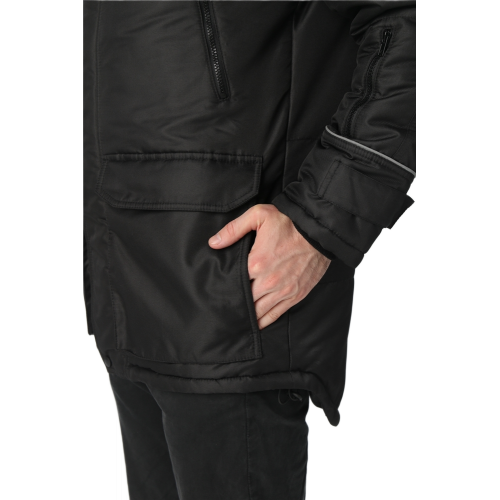 Куртка зимняя Аляска-Люкс (тк.Cat’s eye), черный Куртка зимняя Аляска-Люкс (тк.Cat’s eye), черный