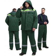 Костюм зимний Труженик-Ультра СОП (тк.Смесовая,210) брюки, т.зеленый/лимонный Костюм зимний Труженик-Ультра СОП (тк.Смесовая,210) брюки, т.зеленый/лимонный