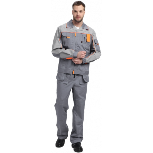Костюм Драга-2 (тк.Смесовая МВО,240) п/к, серый/св.серый/оранжевый Костюм Драга-2 (тк.Смесовая МВО,240) п/к, серый/св.серый/оранжевый