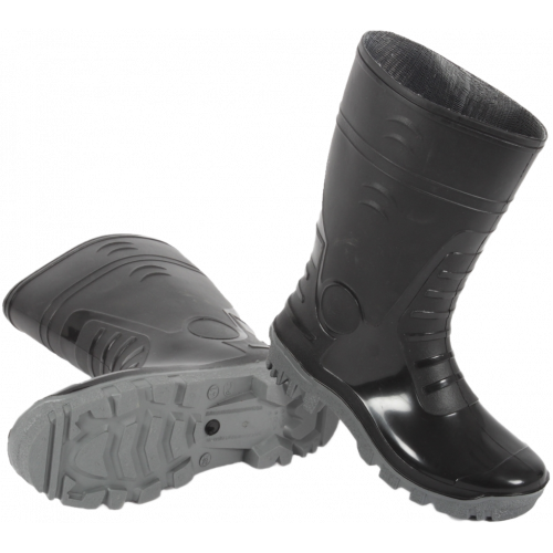 Сапоги мужские ПВХ двухкомпонентные, черный (арт. м.135)