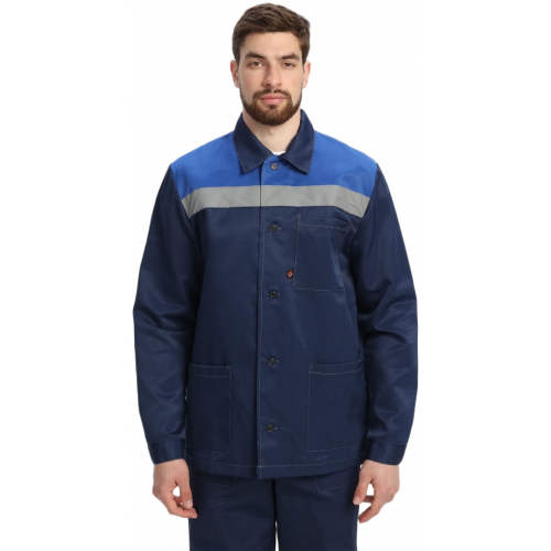 Костюм Стандарт СОП усиленный (тк.Смесовая,210) брюки, т.синий/васильковый Костюм Стандарт СОП усиленный (тк.Смесовая,210) брюки, т.синий/васильковый