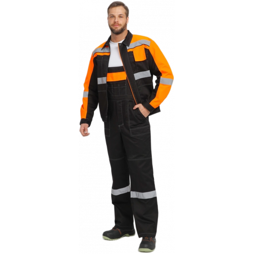 Костюм Виват-2 Премиум CH МВО (тк.Смесовая,240) п/к, черный/оранжевый Костюм Виват-2 Премиум CH МВО (тк.Смесовая,240) п/к, черный/оранжевый