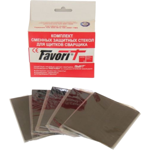 Комплект РОСОМЗ™ светофильтров (110х90) к щитку сварщика (9)(10 шт), 00263 Комплект РОСОМЗ™ светофильтров (110х90) к щитку сварщика (9)(10 шт), 00263