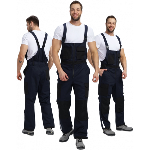 Полукомбинезон Милан NEW CH МВО (тк.Смесовая,270), т.синий/черный Полукомбинезон Милан NEW CH МВО (тк.Смесовая,270), т.синий/черный