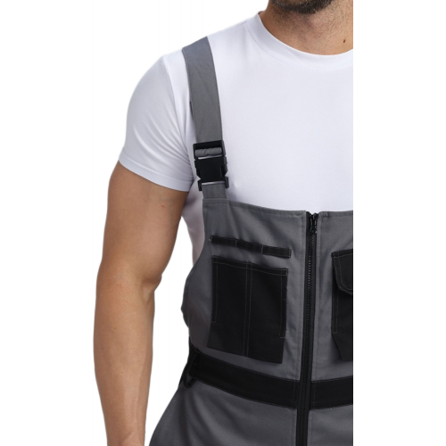 Полукомбинезон Милан NEW CH МВО (тк.Смесовая,270), т.серый/черный Полукомбинезон Милан NEW CH МВО (тк.Смесовая,270), т.серый/черный