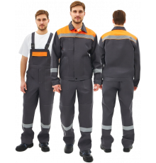 Костюм Липецк-2 СОП CH (тк.Смесовая,280) п/к, т.серый/оранжевый Костюм Липецк-2 СОП CH (тк.Смесовая,280) п/к, т.серый/оранжевый