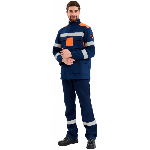 Костюм летний Энергия-Б (35,2 кал.), т.синий/оранжевый