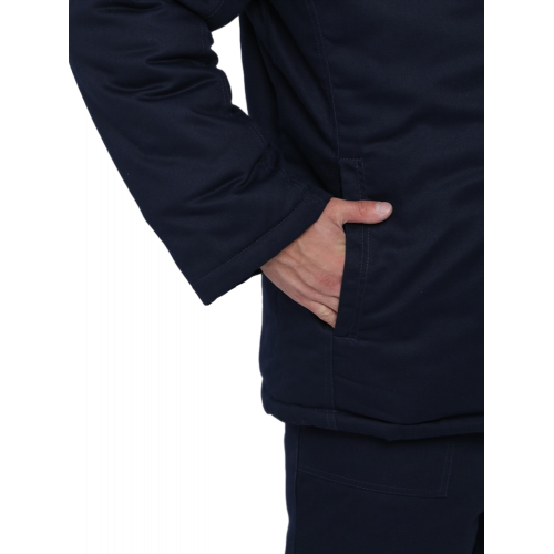 Костюм сварщика зимний Велд-СОП 1 кл.защиты (тк.Хлопок ОП,350) брюки, т.синий/красный