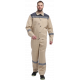Костюм Лигор-1 СОП (тк.Смесовая,210) брюки, бежевый/т.серый