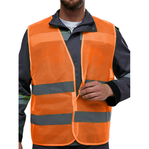 Жилет сигнальный ProfLineBase (тк.Полиэфир,60), оранжевый Жилет сигнальный ProfLineBase (тк.Полиэфир,60), оранжевый