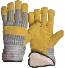 Перчатки спилковые комбинированные утепленные (синтепон), цвет в ассортименте Перчатки спилковые комбинированные утепленные (синтепон), цвет в ассортименте