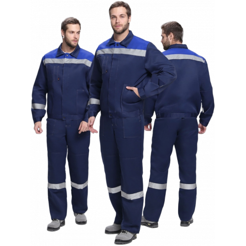 Костюм Лигор-1 СОП К. (тк.Смесовая,210) брюки, т.синий/васильковый Костюм Лигор-1 СОП К. (тк.Смесовая,210) брюки, т.синий/васильковый