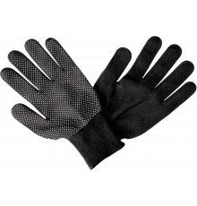Перчатки нейлоновые с ПВХ ТОЧКА черные Перчатки нейлоновые с ПВХ ТОЧКА черные