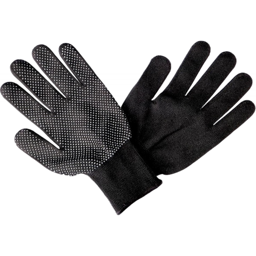 Перчатки нейлоновые с ПВХ ТОЧКА черные Перчатки нейлоновые с ПВХ ТОЧКА черные