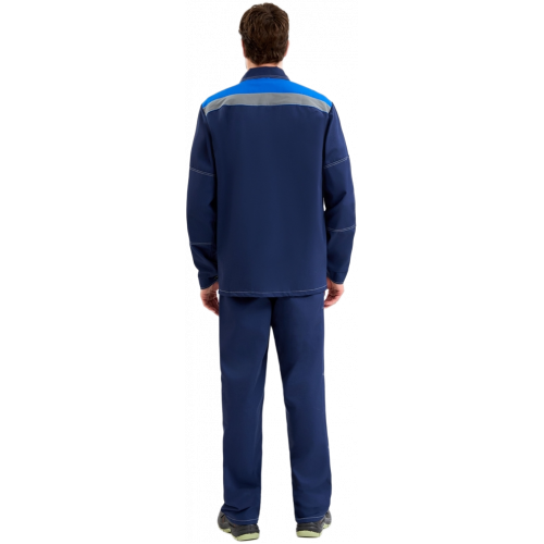 Костюм Техник СОП (тк.Саржа,250) брюки, т.синий/васильковый