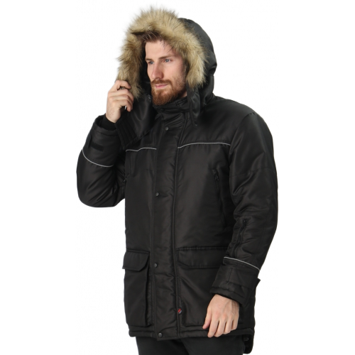Куртка зимняя Аляска-Люкс (тк.Cat’s eye), черный Куртка зимняя Аляска-Люкс (тк.Cat’s eye), черный
