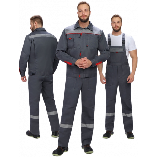 Костюм Флофт-2 СОП (тк.Смесовая,210) п/к, т.серый/серый Костюм Флофт-2 СОП (тк.Смесовая,210) п/к, т.серый/серый