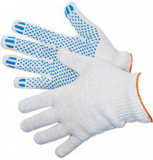 Перчатки ХБ с ПВХ 10/6 Перчатки ХБ с ПВХ 10/6