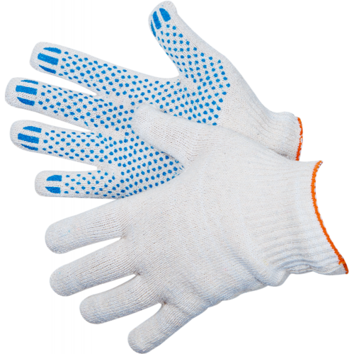 Перчатки ХБ с ПВХ 10/6 Перчатки ХБ с ПВХ 10/6