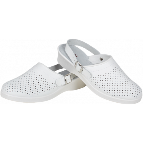 Сабо женские нат. кожа Эмануэла ПВХ ALMI (арт. 6802-00101) белый Сабо женские нат. кожа Эмануэла ПВХ ALMI (арт. 6802-00101) белый