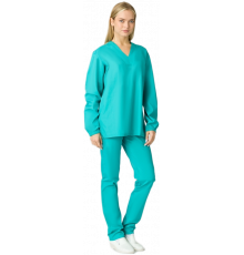 Костюм женский ХАССП-База (тк.ТиСи,120), бирюзовый Костюм женский ХАССП-База (тк.ТиСи,120), бирюзовый