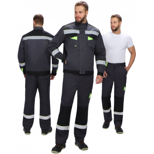 Костюм Ховард-1 (тк.Смесовая,240) брюки, т.серый/черный/лимонный Костюм Ховард-1 (тк.Смесовая,240) брюки, т.серый/черный/лимонный