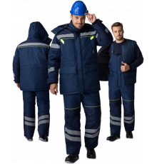 Костюм зимний PROFLINE SPECIALIST WINTER (тк.Мембрана) п/к, т.синий