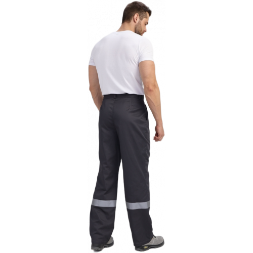 Костюм Лигор-1 Премиум СОП (тк.Смесовая,240) брюки, т.серый/красный Костюм Лигор-1 Премиум СОП (тк.Смесовая,240) брюки, т.серый/красный