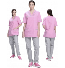 Костюм женский Ирис (тк.ТиСи), ярко-розовый/серый Костюм женский Ирис (тк.ТиСи), ярко-розовый/серый