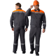 Костюм Лигор-2 СОП (тк.Смесовая,210) п/к, т.серый/оранжевый