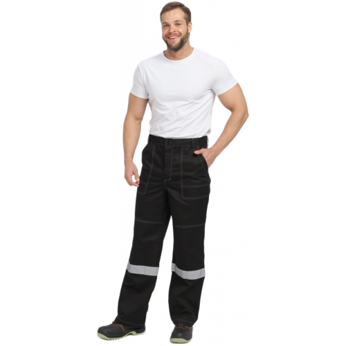 Костюм Виват-1 Премиум CH МВО (тк.Смесовая,240) брюки, черный/оранжевый Костюм Виват-1 Премиум CH МВО (тк.Смесовая,240) брюки, черный/оранжевый