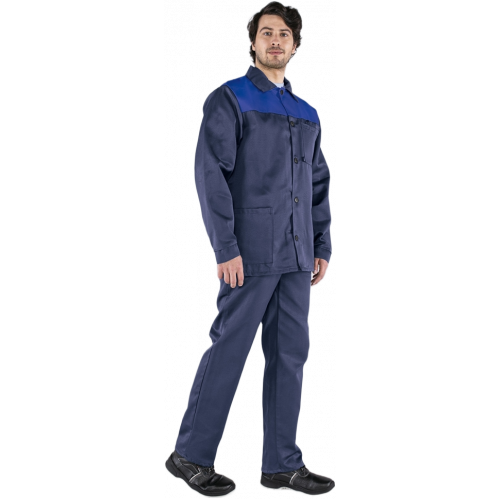 Костюм Стандарт (тк.Смесовая,210) брюки, т.синий/васильковый Костюм Стандарт (тк.Смесовая,210) брюки, т.синий/васильковый