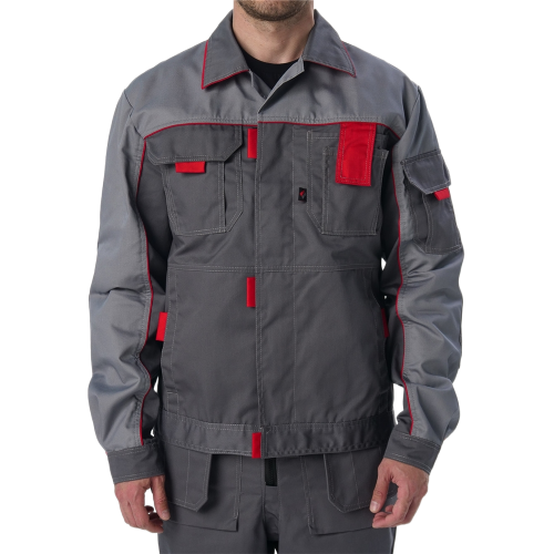 Костюм Союз-Профессионал-1 IMP (тк.Смесовая,240) брюки, т.серый/св.серый/красный Костюм Союз-Профессионал-1 IMP (тк.Смесовая,240) брюки, т.серый/св.серый/красный