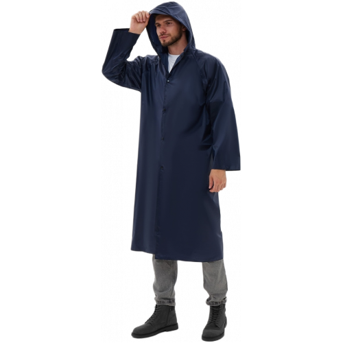 Плащ влагозащитный ProfLineBase (ПВХ,180), т.синий Плащ влагозащитный ProfLineBase (ПВХ,180), т.синий