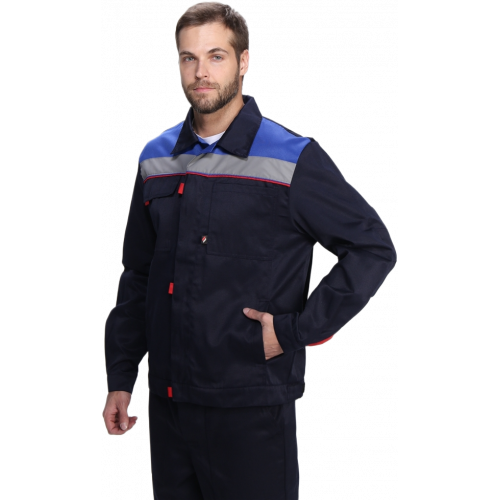 Костюм Флофт-1 СОП У. (тк.Смесовая,210) брюки, т.синий/васильковый/красный Костюм Флофт-1 СОП У. (тк.Смесовая,210) брюки, т.синий/васильковый/красный