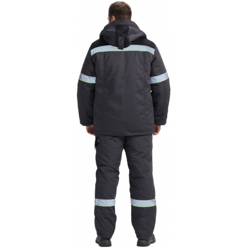 Костюм зимний Ховард (тк.OxLine) п/к, т.серый/черный/лимонный