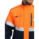 Куртка-трансформер сигнальная ProfLineSpecialist (тк.Смесовая МВО,240), оранжевый/т.синий