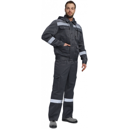 Костюм Нейч-2 СОП с капюшоном (тк.Смесовая,210) п/к, т.серый/св.серый Костюм Нейч-2 СОП с капюшоном (тк.Смесовая,210) п/к, т.серый/св.серый